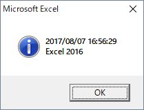Now Excel2016