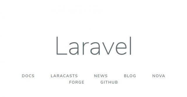 laravel landing page