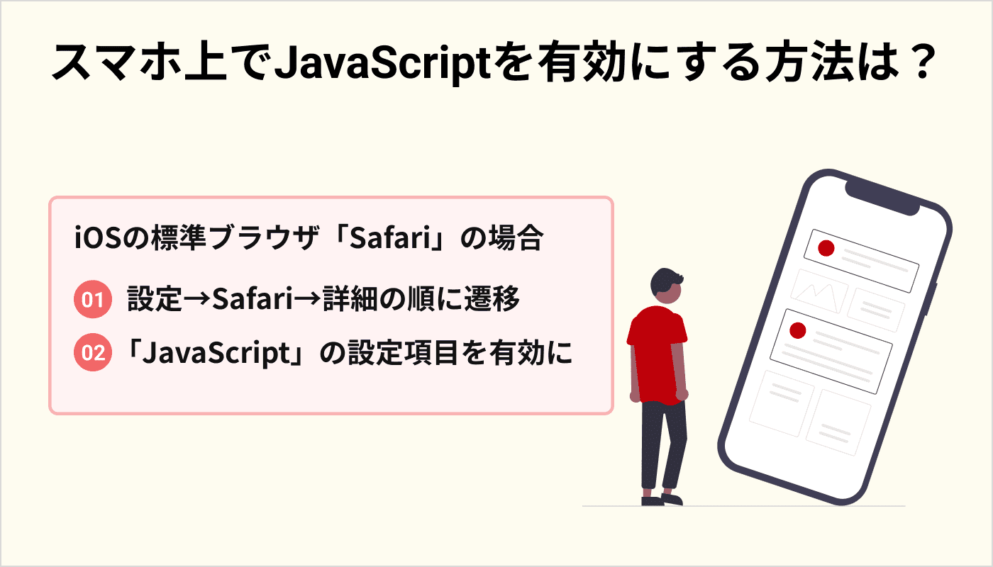 スマホ上でJavaScriptを有効にする方法は？