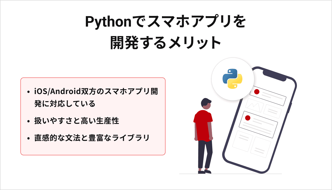 Pythonでスマホアプリを 開発するメリット