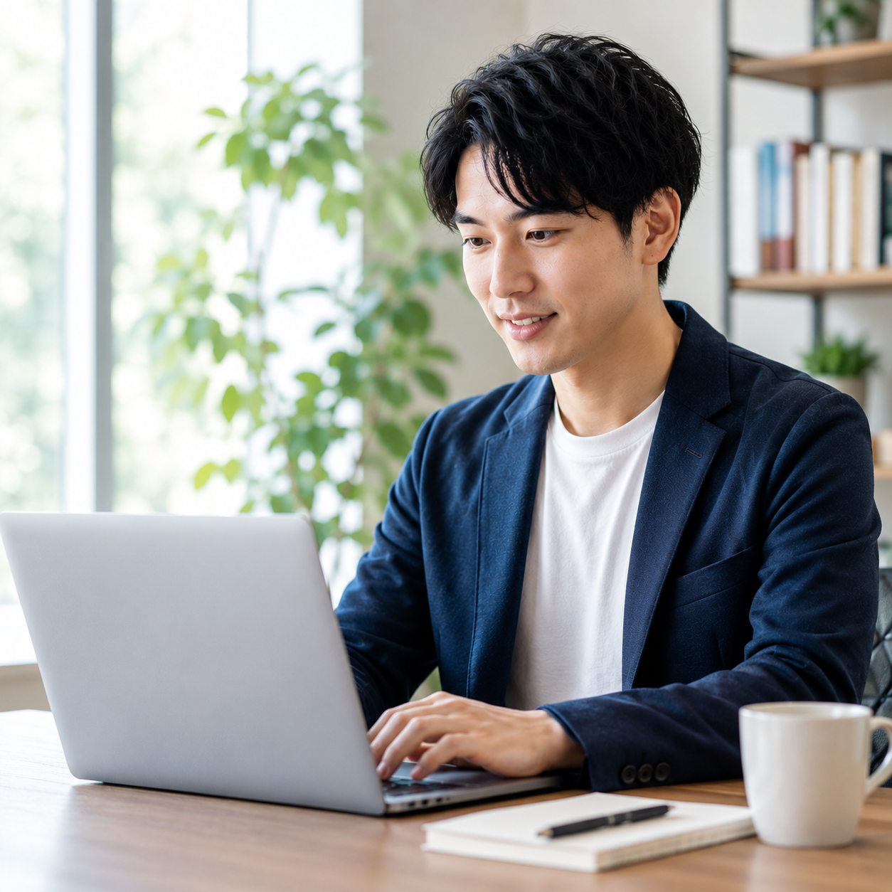 ノートPCを持つ社会人