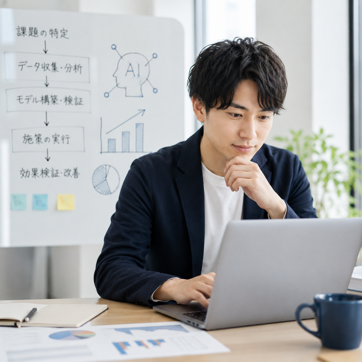 ノートPCを囲んで学ぶ社会人チーム